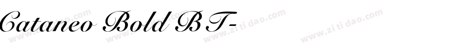Cataneo Bold BT字体转换